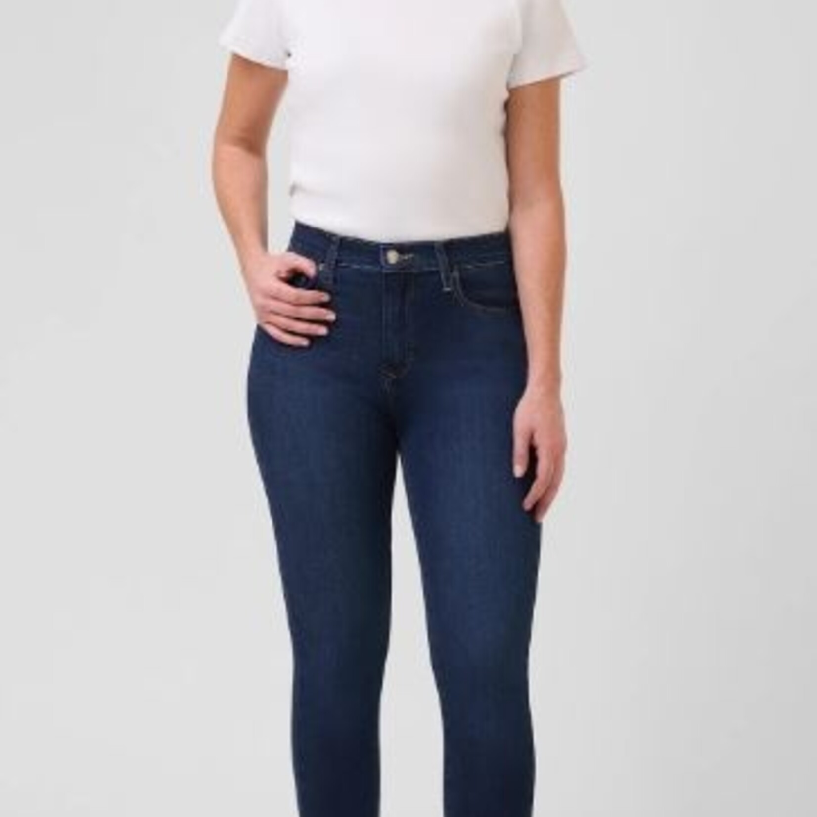Rachel classic rise skinny jeans / Dark indie