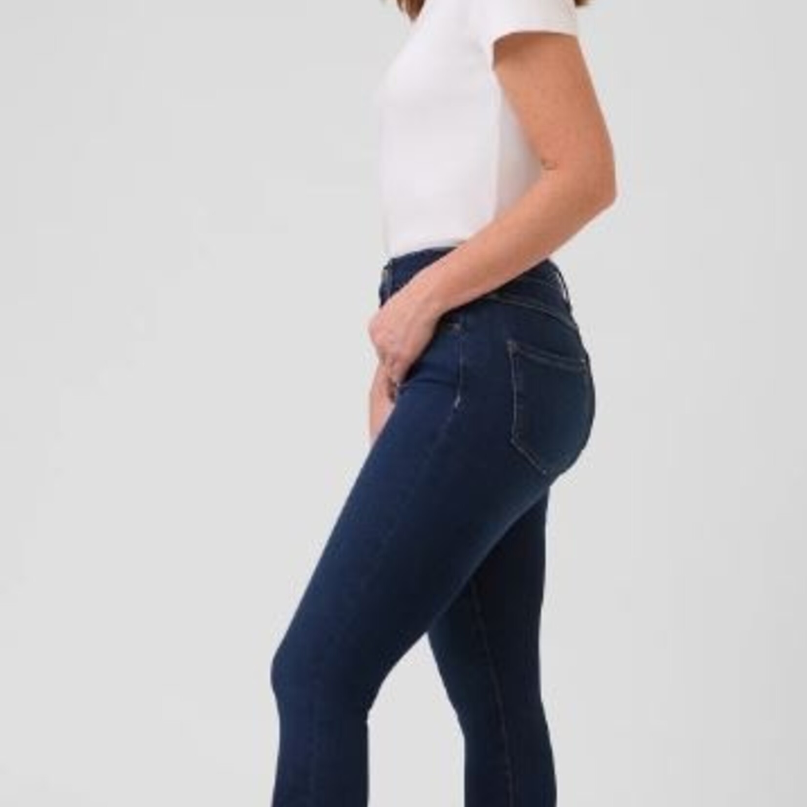 Rachel classic rise skinny jeans / Dark indie