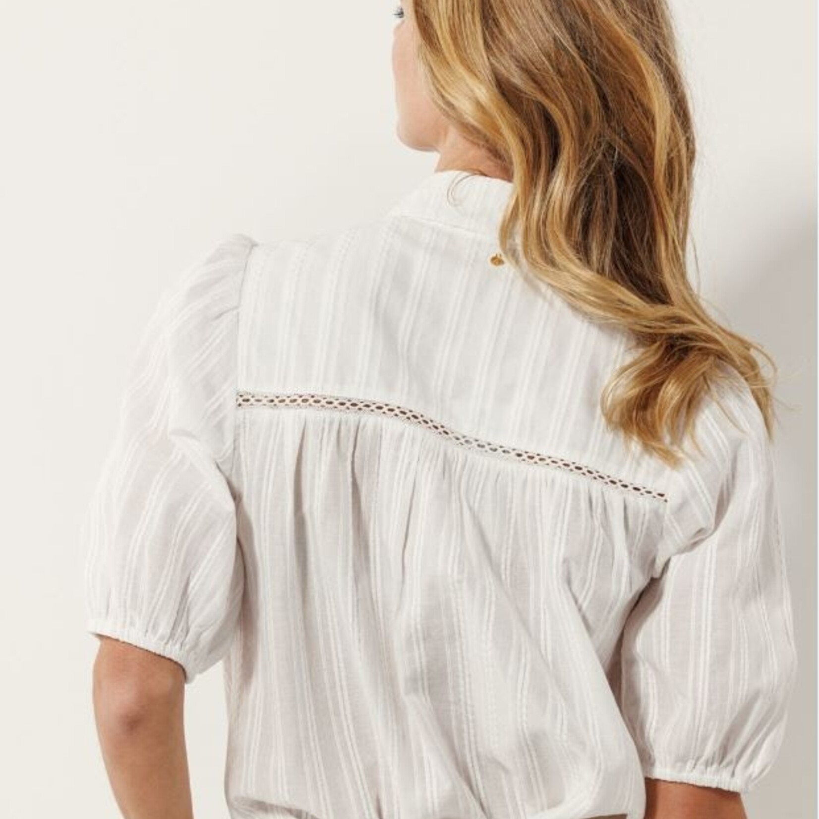 Tramontana Blouse manche courte - Off white