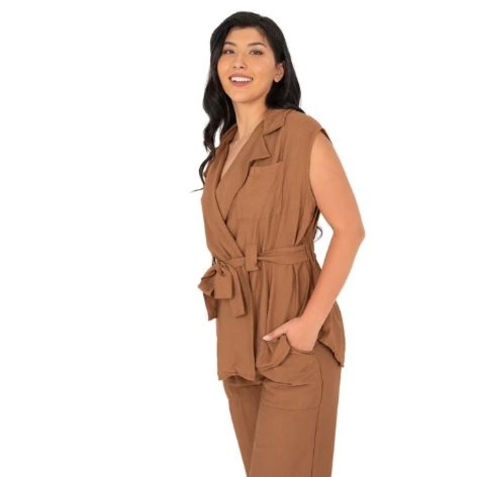 Veste 32-4683W Sans Manches - Hazelnut