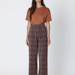 Dex Pantalon large à plis - Mini leopard