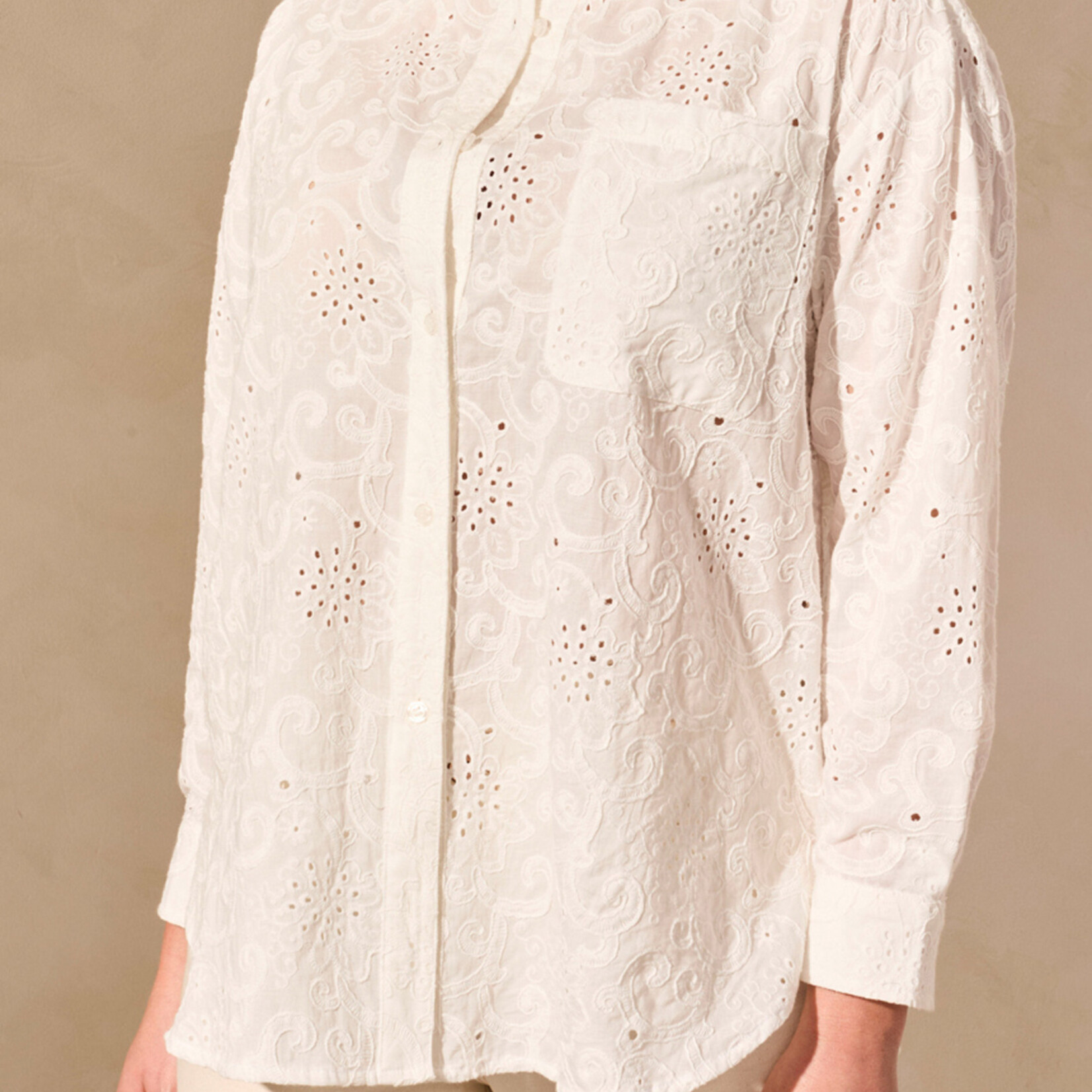 Chemise brodée - White
