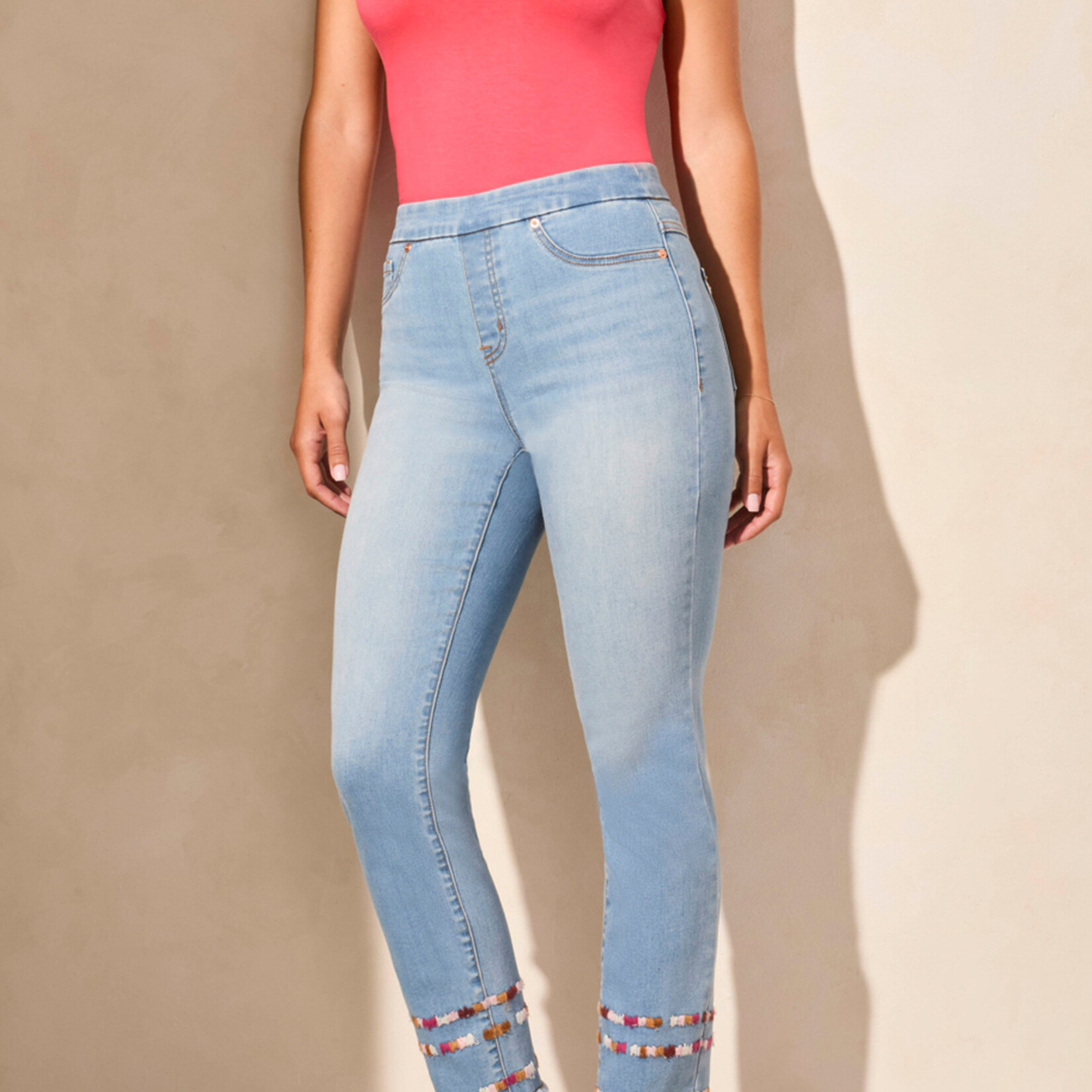 Audrey Pull On Slim Jeans - Vividblue