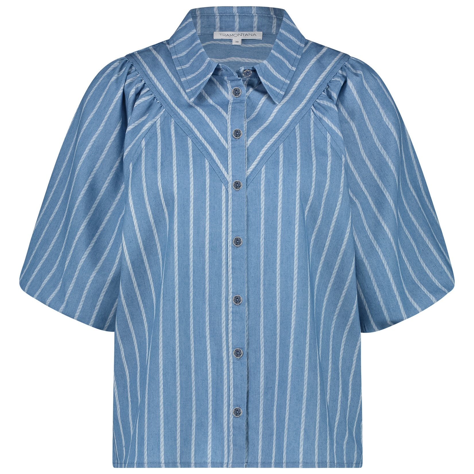 Tramontana Chemise rayé - Light Blue Denim