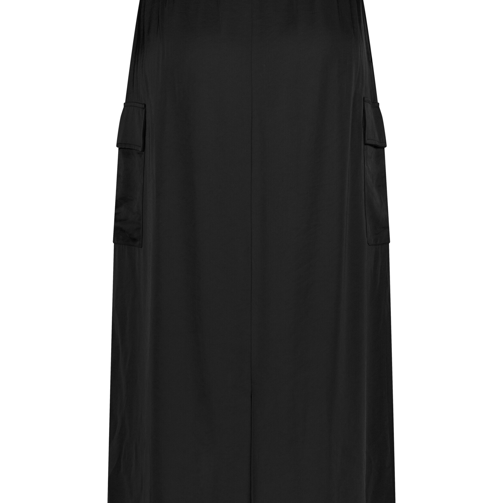 Tramontana Jupe cargo en satin - Black