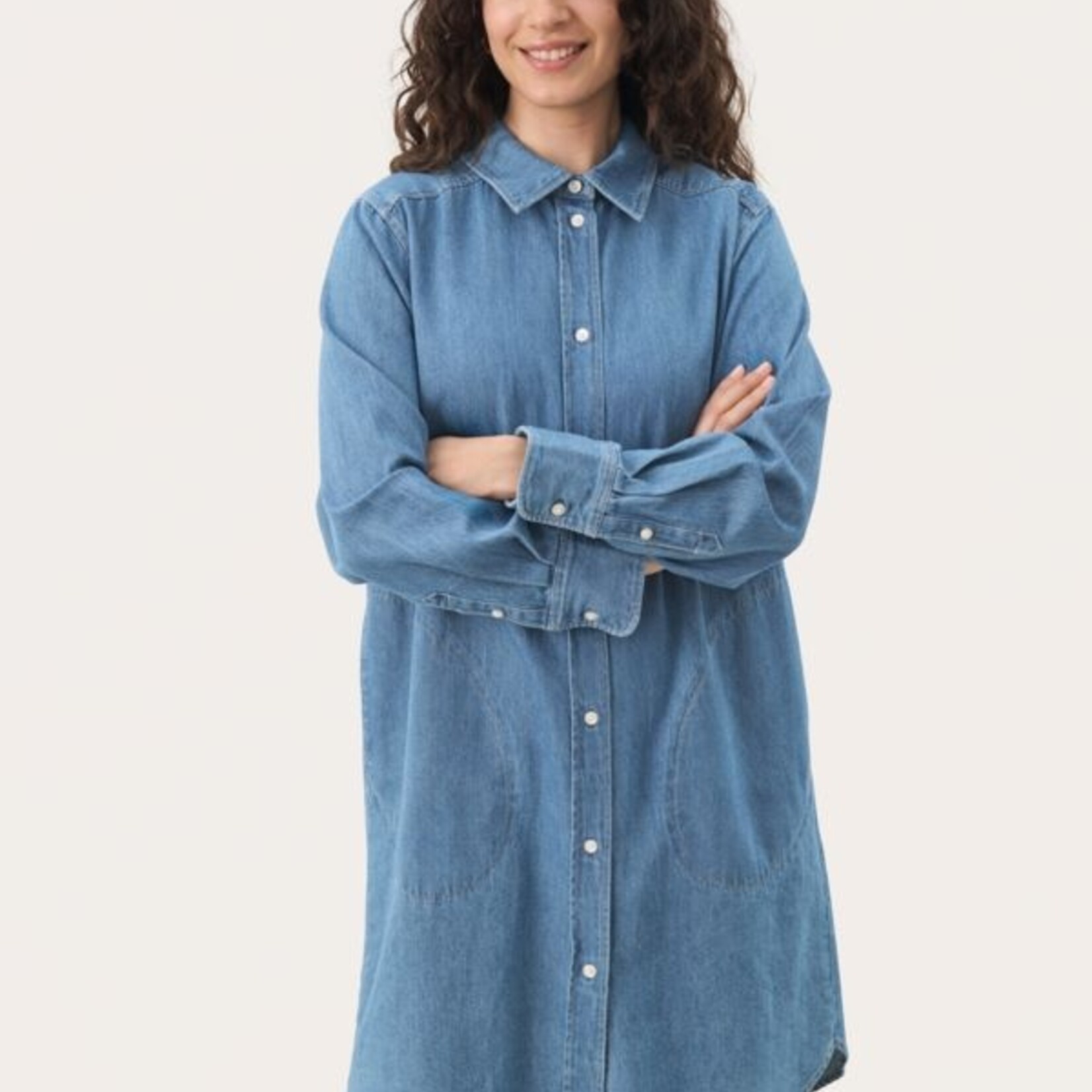 Part Two Robe Chemise Nuria - Medium Blue