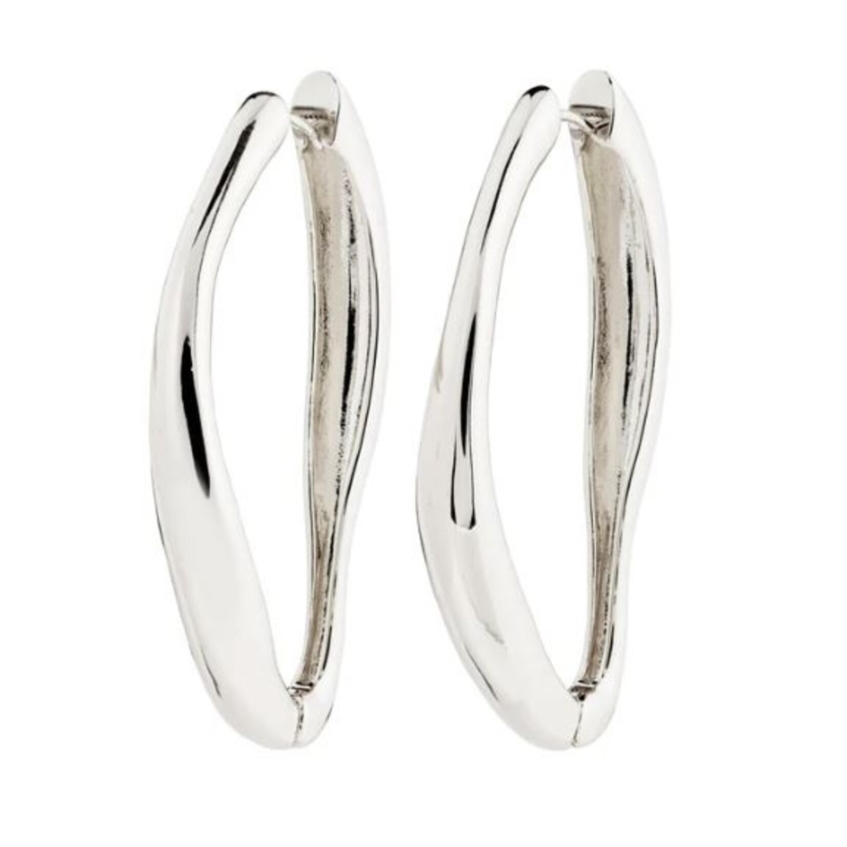 Pilgrim Dune boucle d'oreille Recyclé - Silver Plated