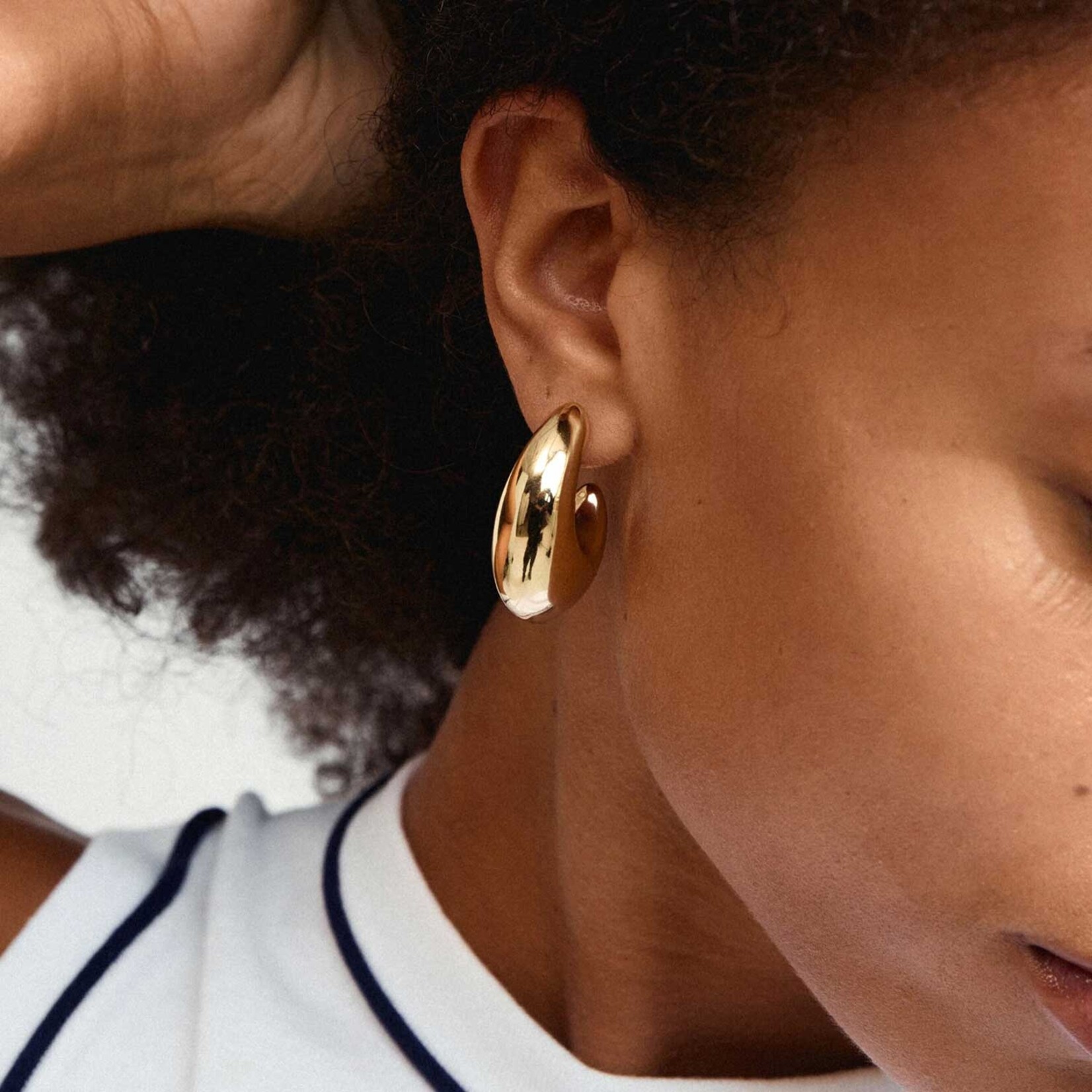 Pilgrim Rory boucle d'oreille Recyclé - Gold Plated