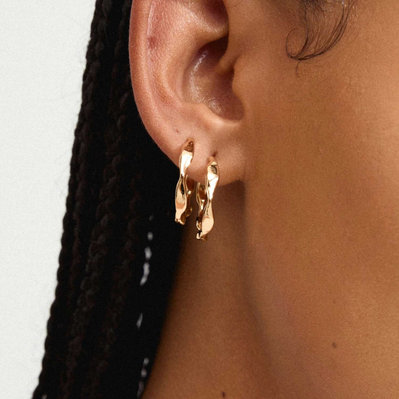 Pilgrim Dawn boucle d'oreille Recyclé - Gold Plated