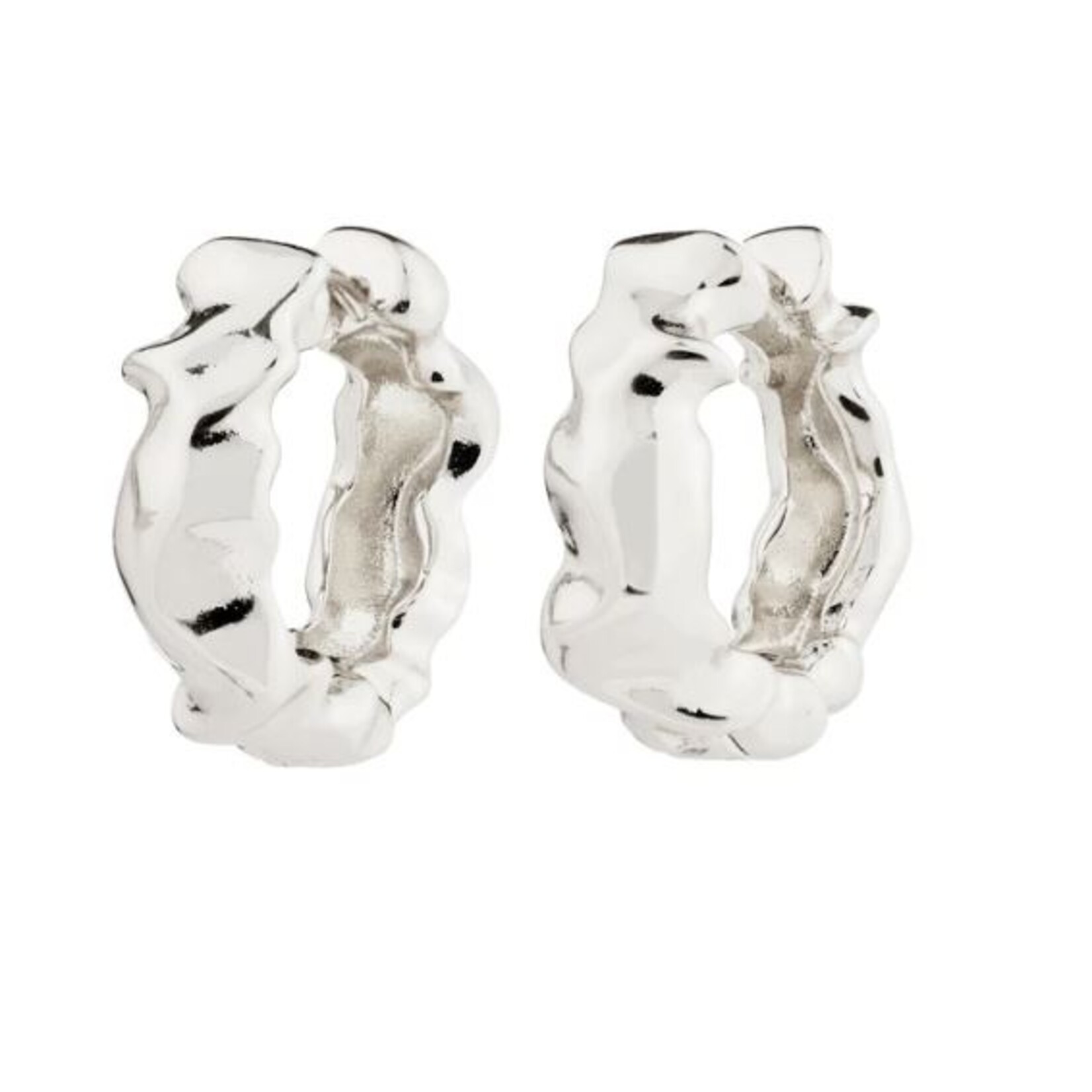 Pilgrim Elliot boucle d'oreille Recyclé - Silver Plated