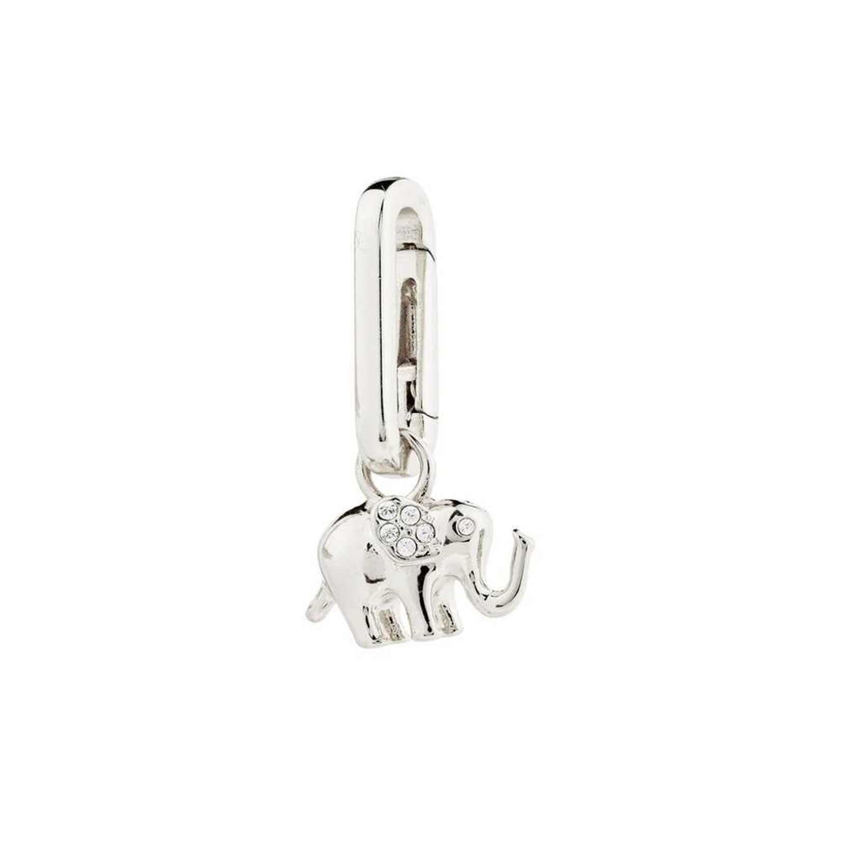 Pilgrim Charm Éléphant Recyclé - Silver Plated