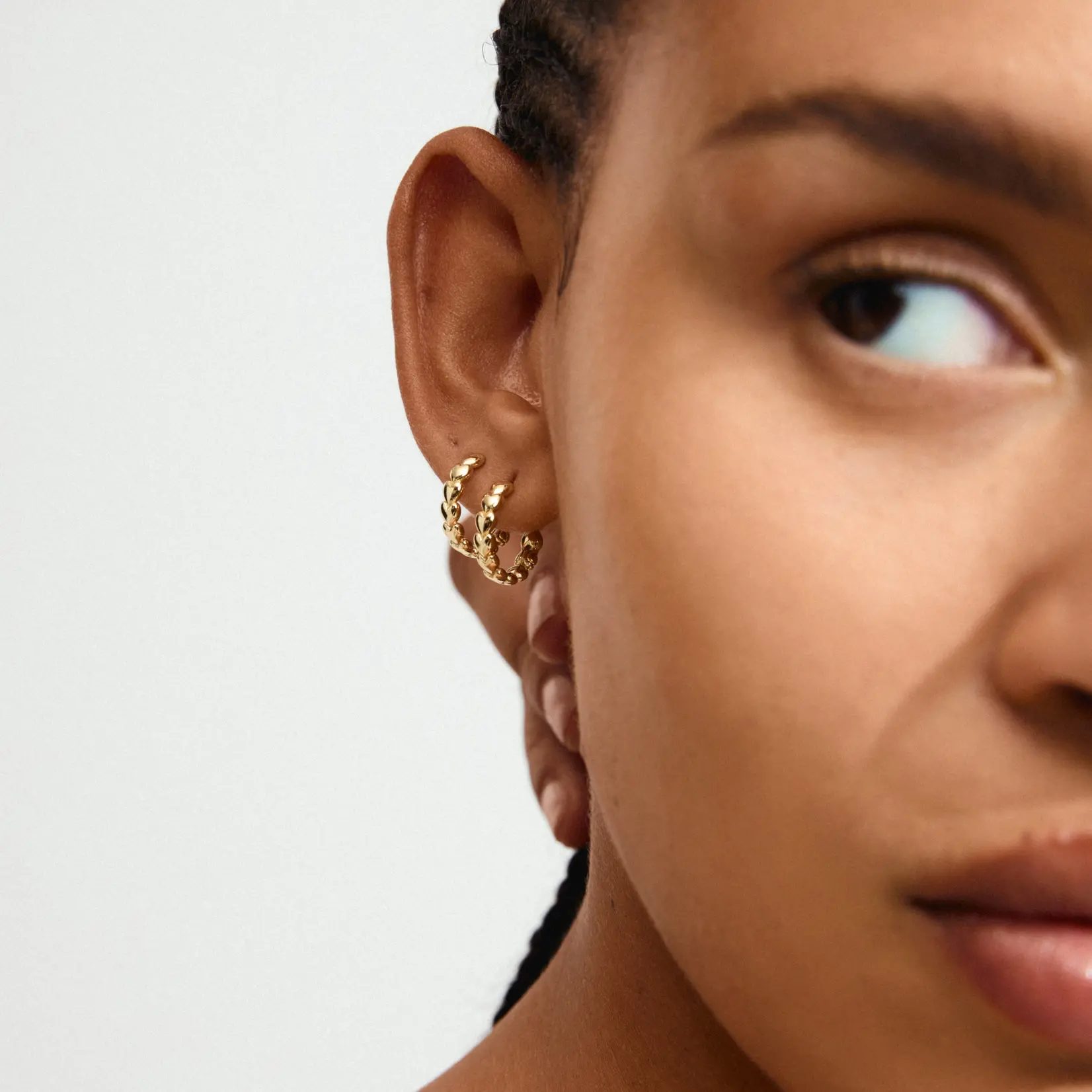Pilgrim Maeve Hoop Earrings Recycled - Gold Plated