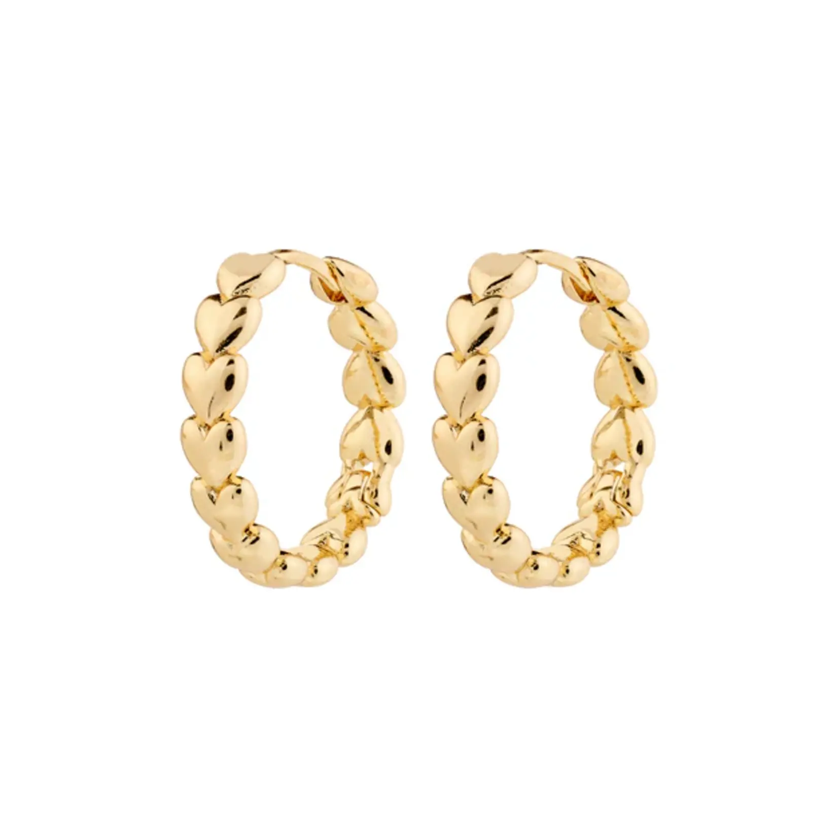 Pilgrim Maeve Hoop Earrings Recycled - Gold Plated