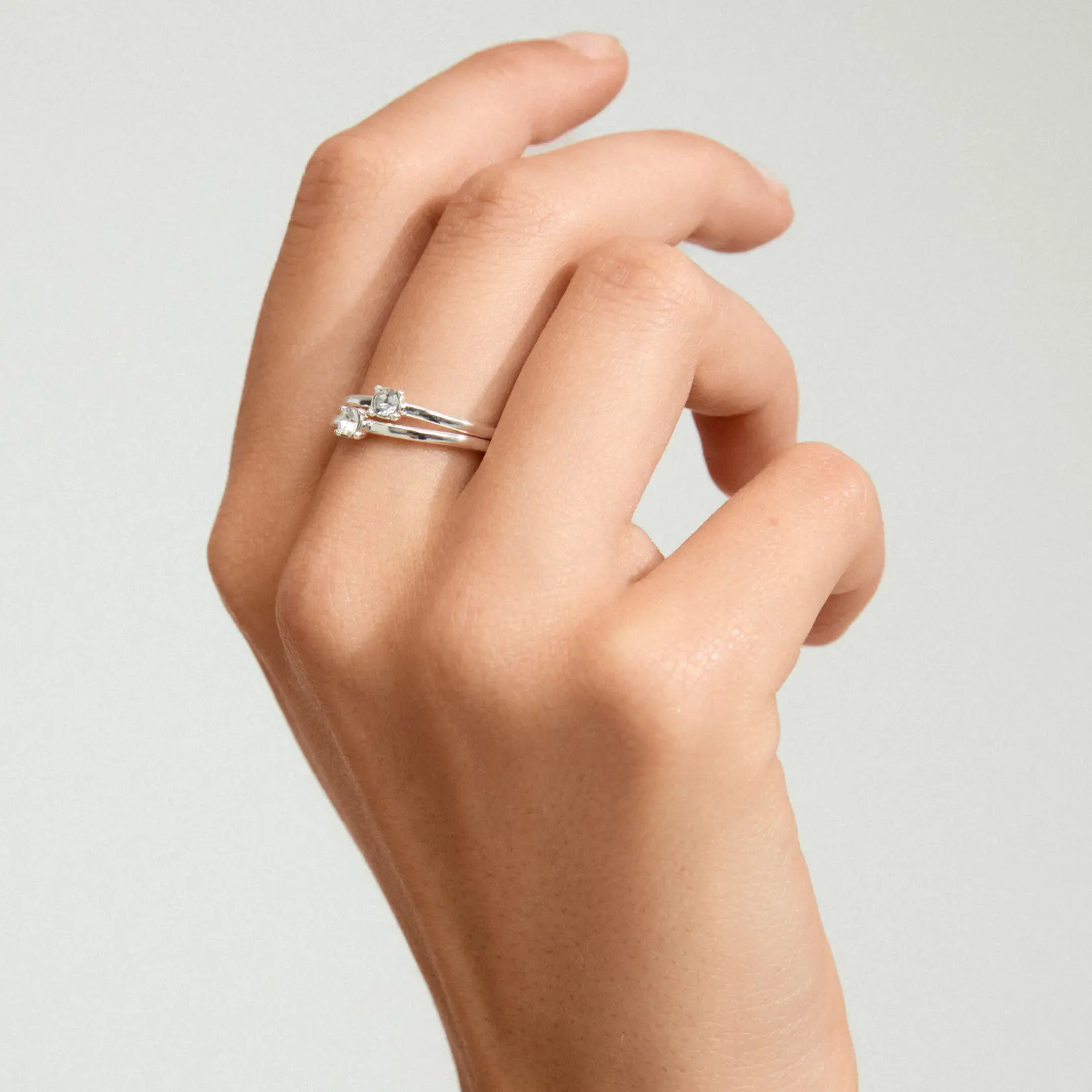 Pilgrim Sky Rings Recycled - Silver Plated