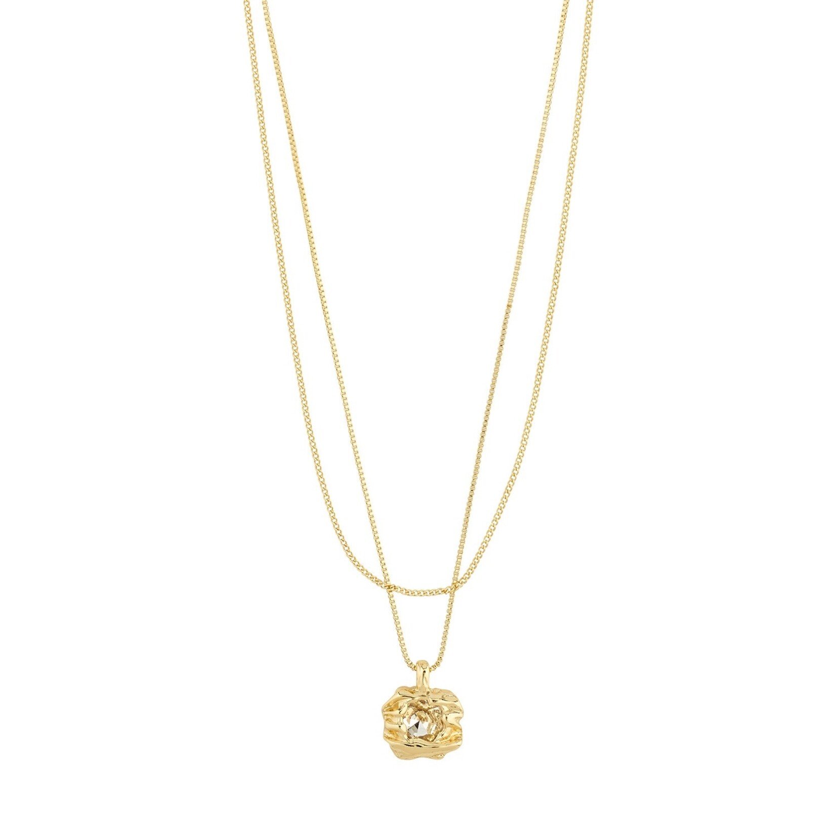 Pilgrim Collier 2in 1 Recyclé - Gold plated