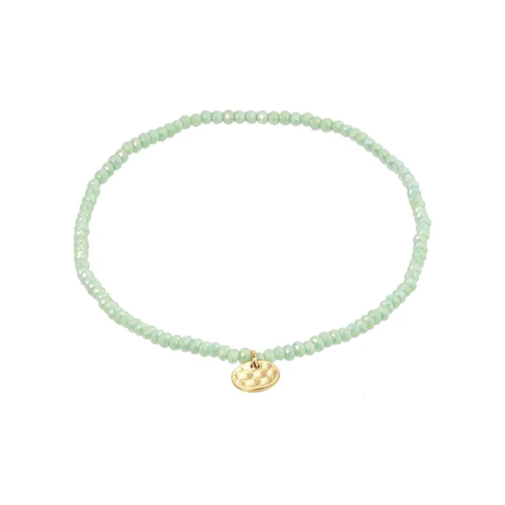 Pilgrim Bracelet Indie - Vert - Gold Plated