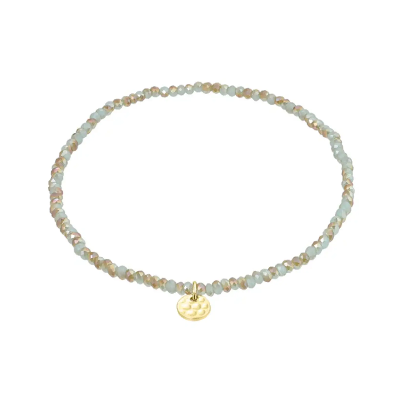 Pilgrim Bracelet Indie - Bleu - Gold Plated