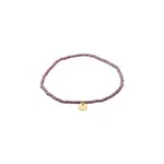 Pilgrim Bracelet Indie - Mauve - Gold Plated