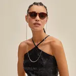 Pilgrim Chaine Lunette soleil Paola Recyclé Silver Plated