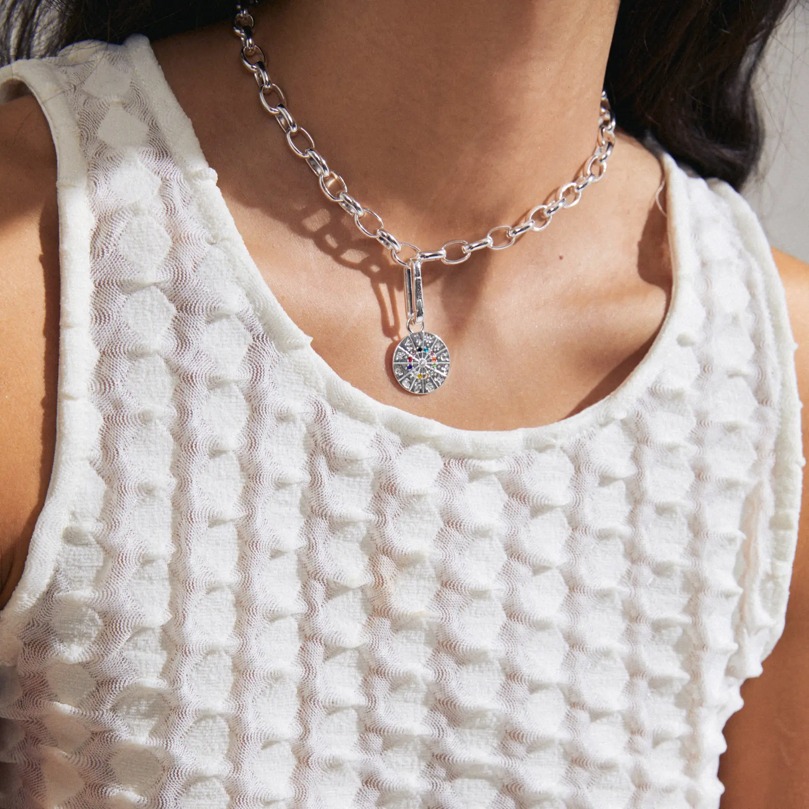 Pilgrim Charm horoscope Recyclé Silver Plated