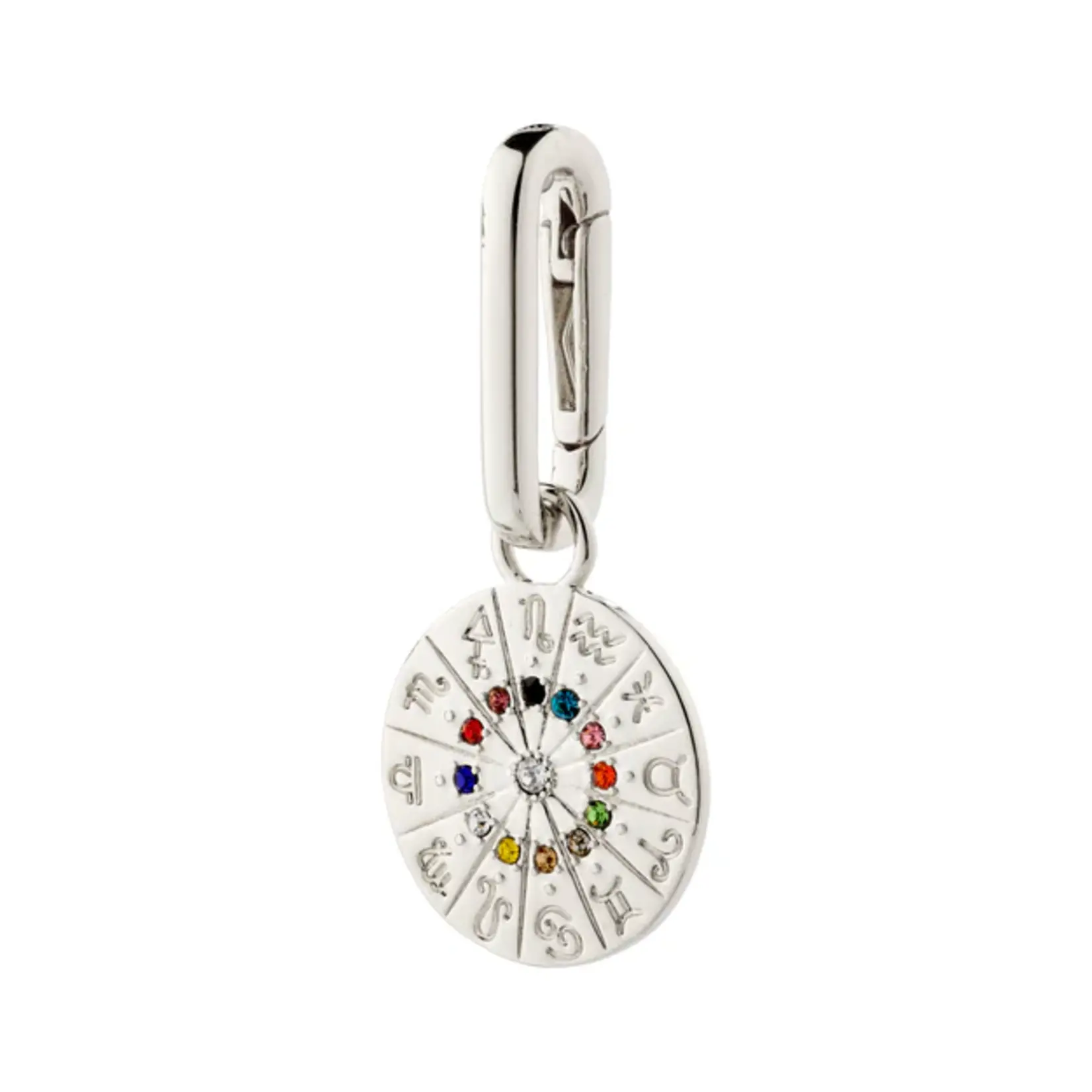 Pilgrim Charm horoscope Recyclé Silver Plated