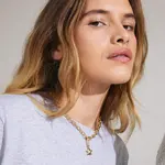 Pilgrim Charm étoile Recyclé - Gold Plated