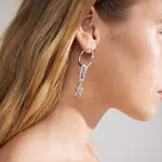 Pilgrim Charm étoile Recyclé - Silver Plated