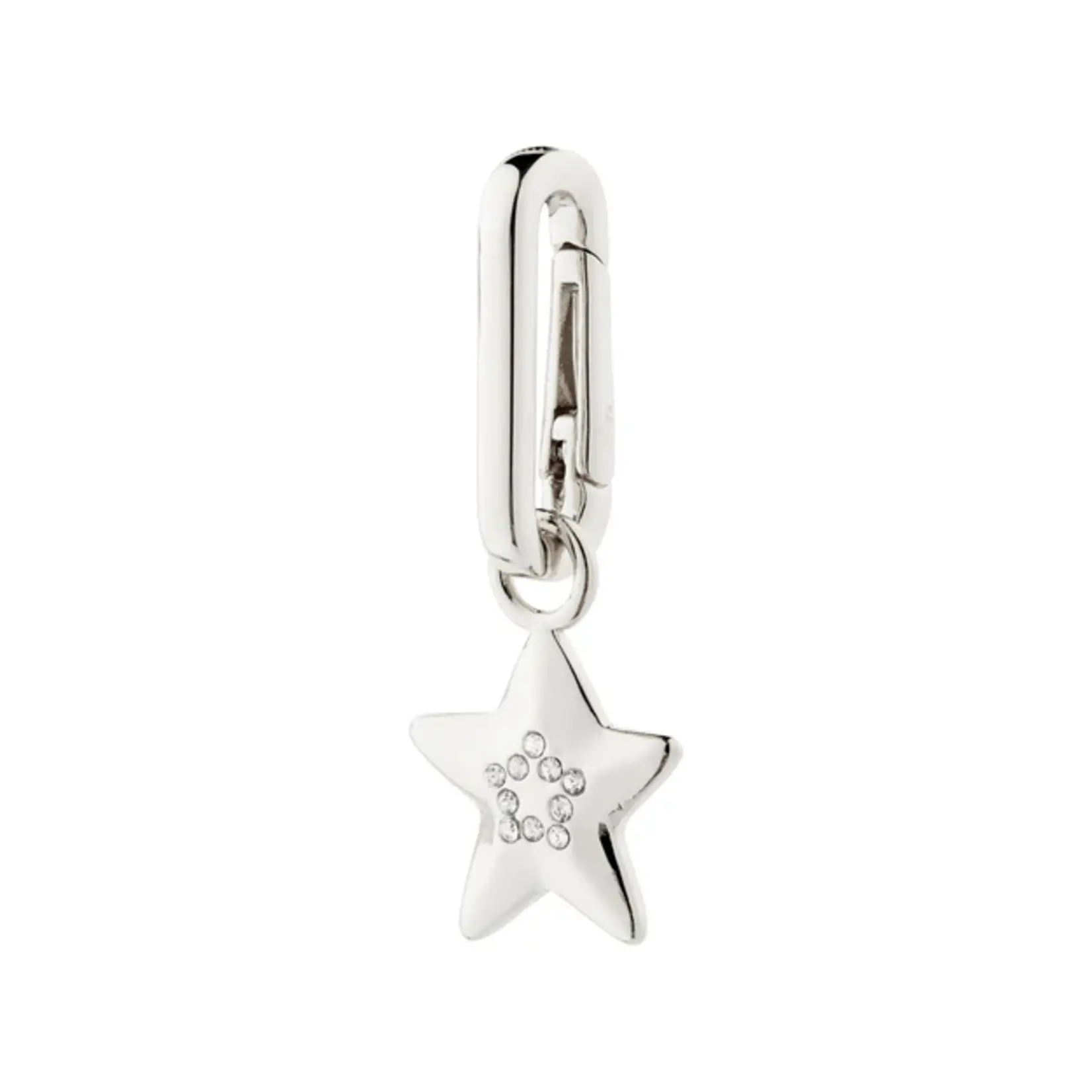 Pilgrim Charm étoile Recyclé - Silver Plated