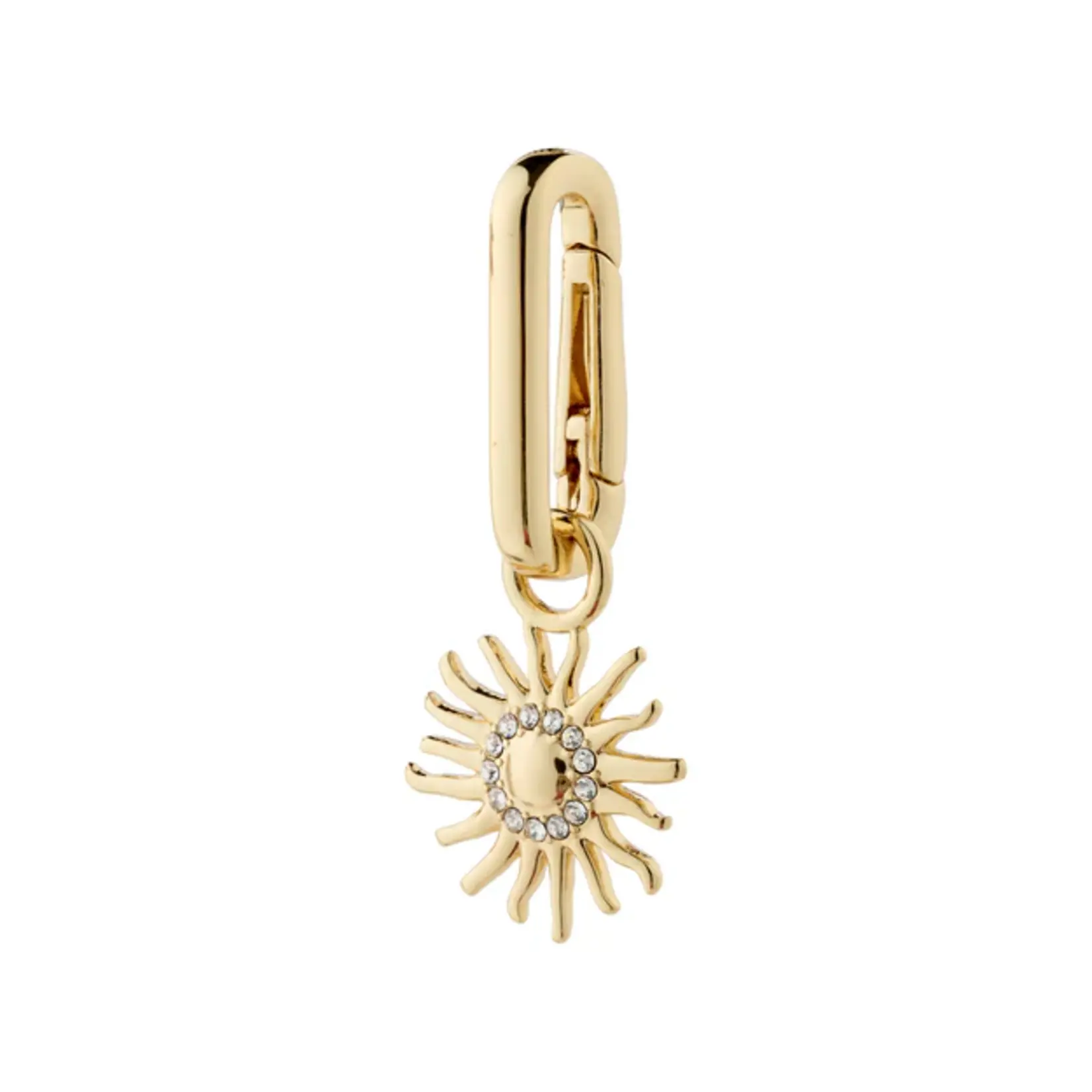 Pilgrim Charm soleil Recyclé - Gold Plated