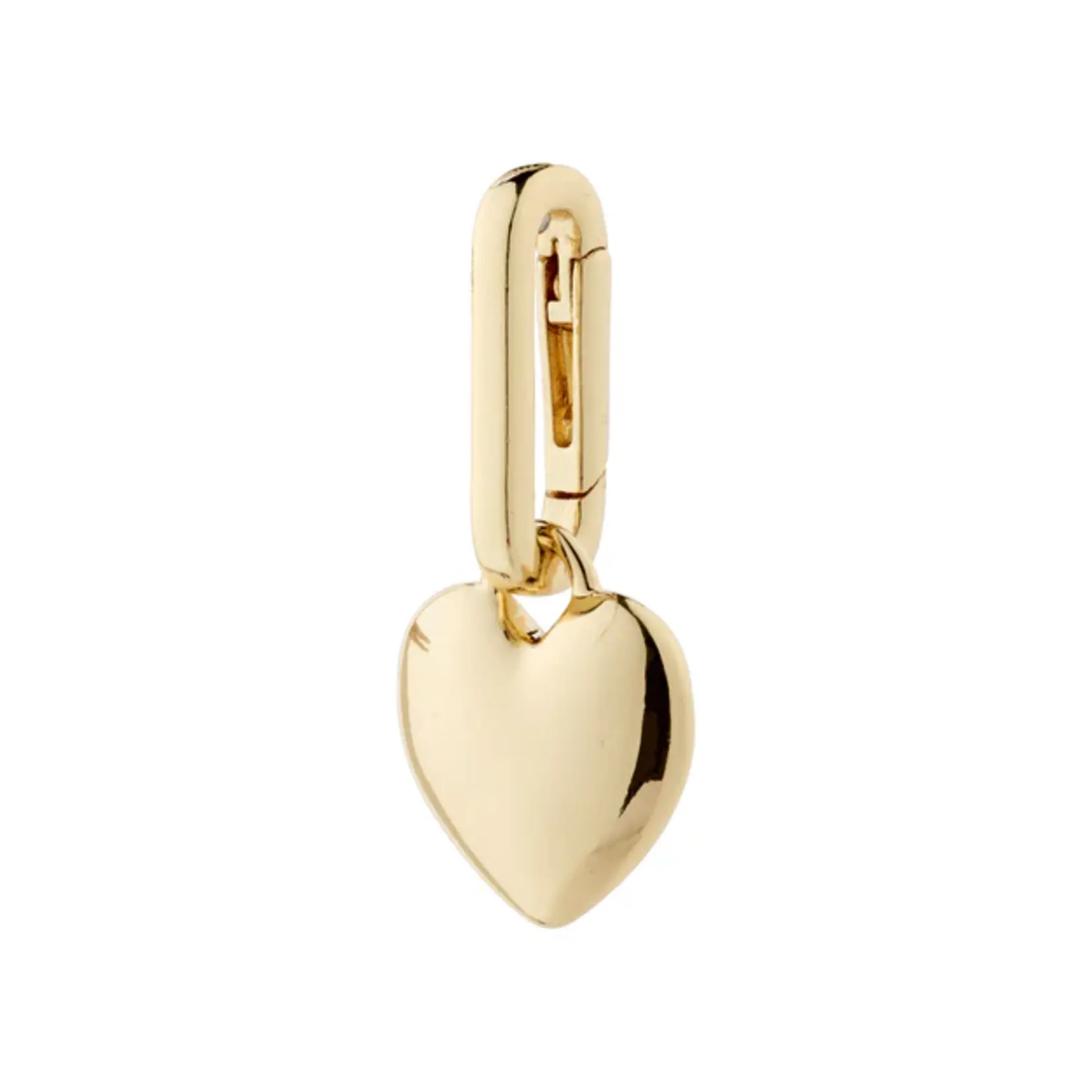 Pilgrim Charm coeur Recyclé - Gold Plated