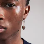 Pilgrim Charm coeur recyclé - Silver Plated