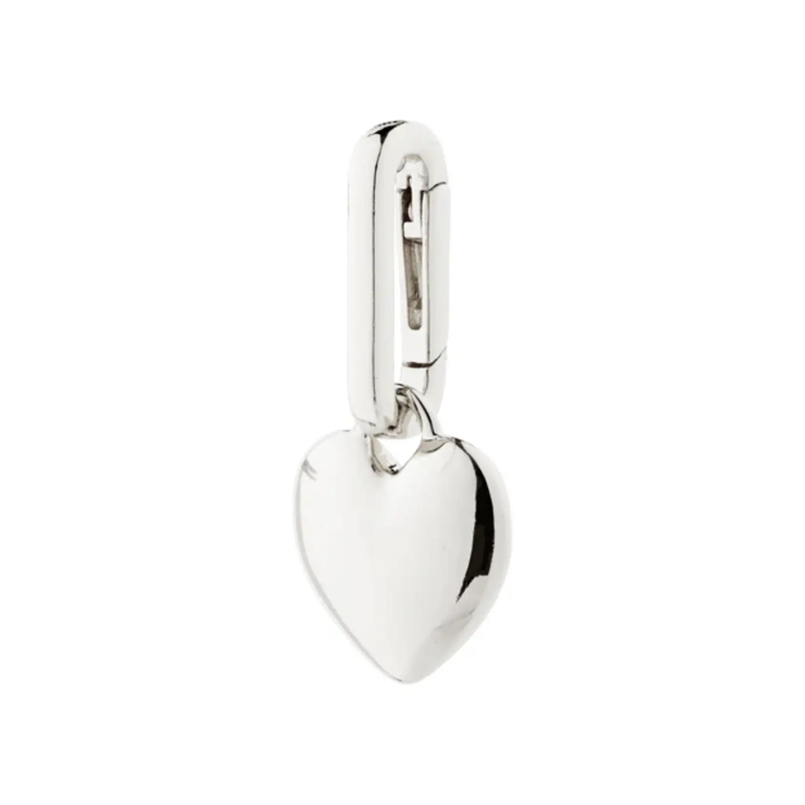 Pilgrim Charm coeur recyclé - Silver Plated