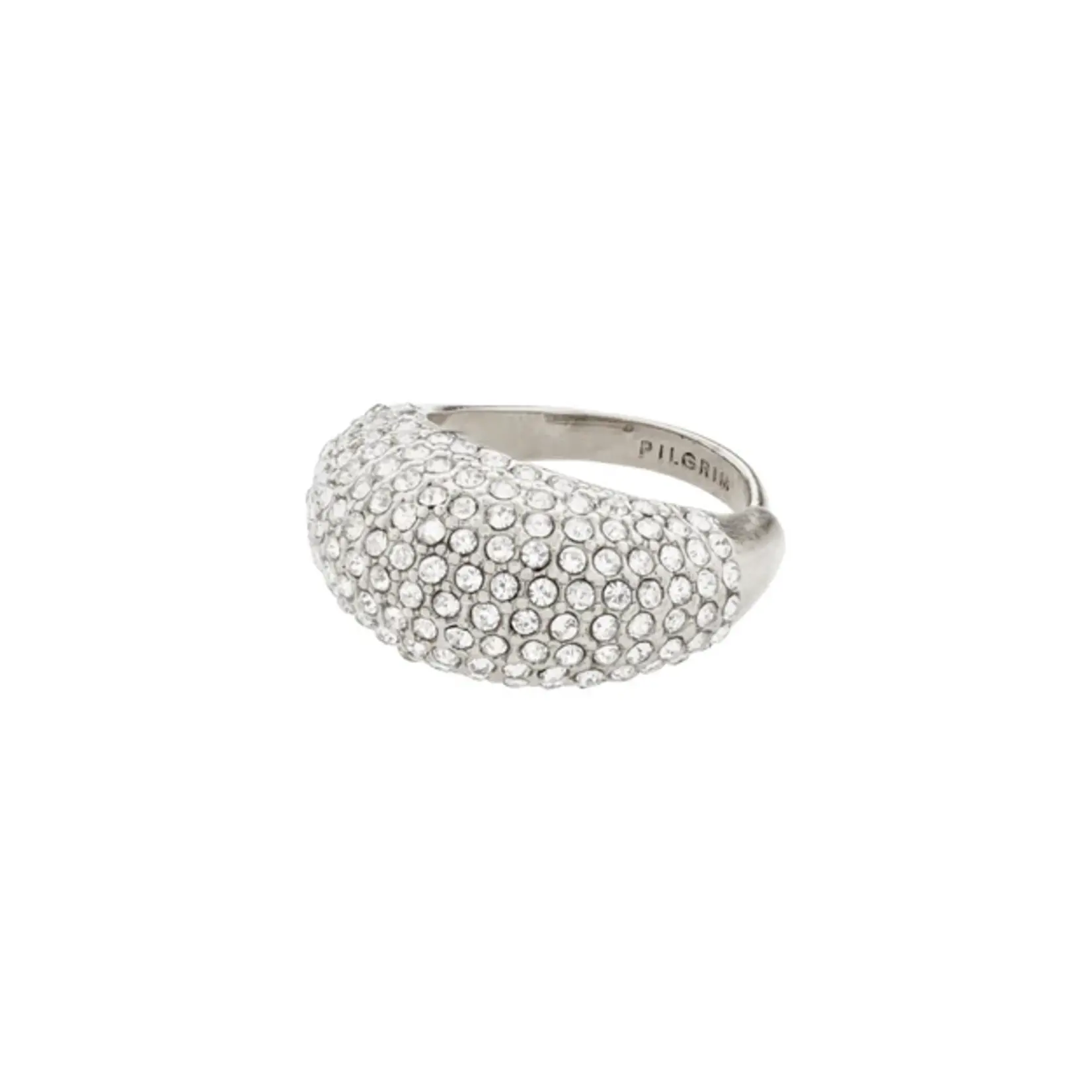 Pilgrim Focus Bague Cristal Recyclé Silver Plated