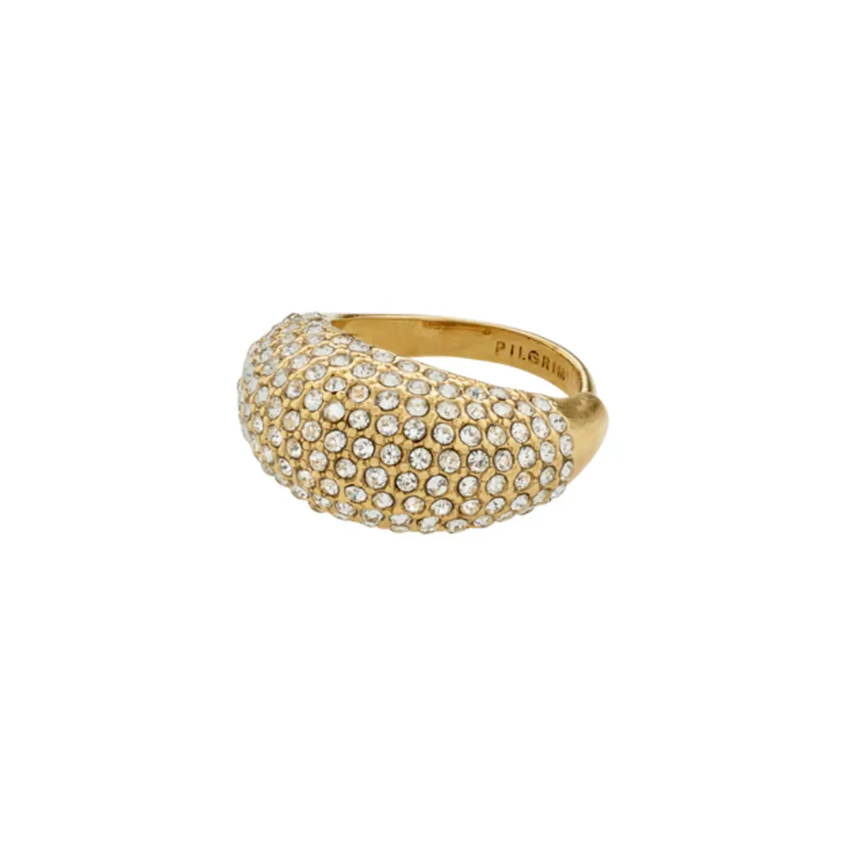 Pilgrim Focus Bague Cristal Recyclé Gold Plated