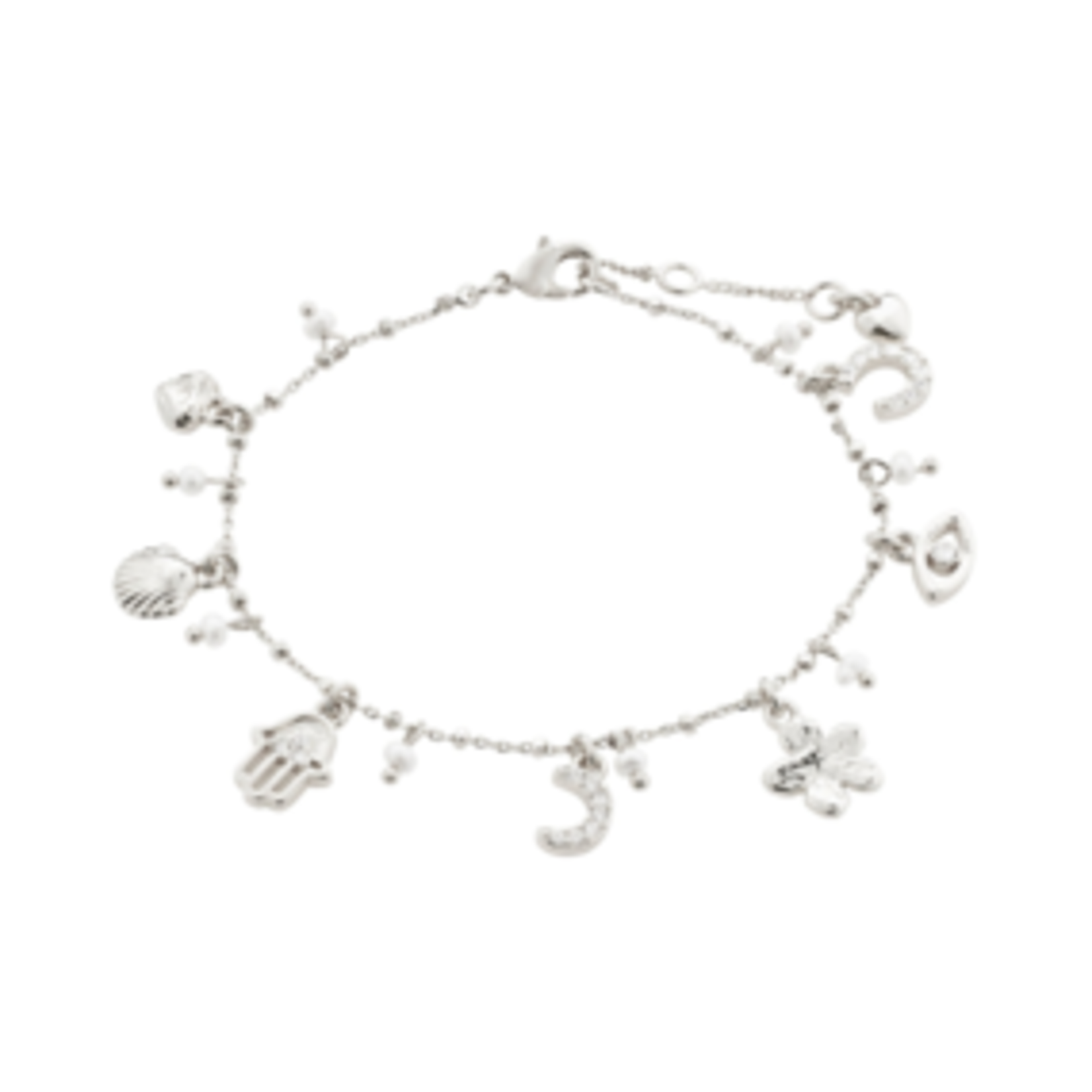 Pilgrim Prucence Collier Recyclé Silver Plated