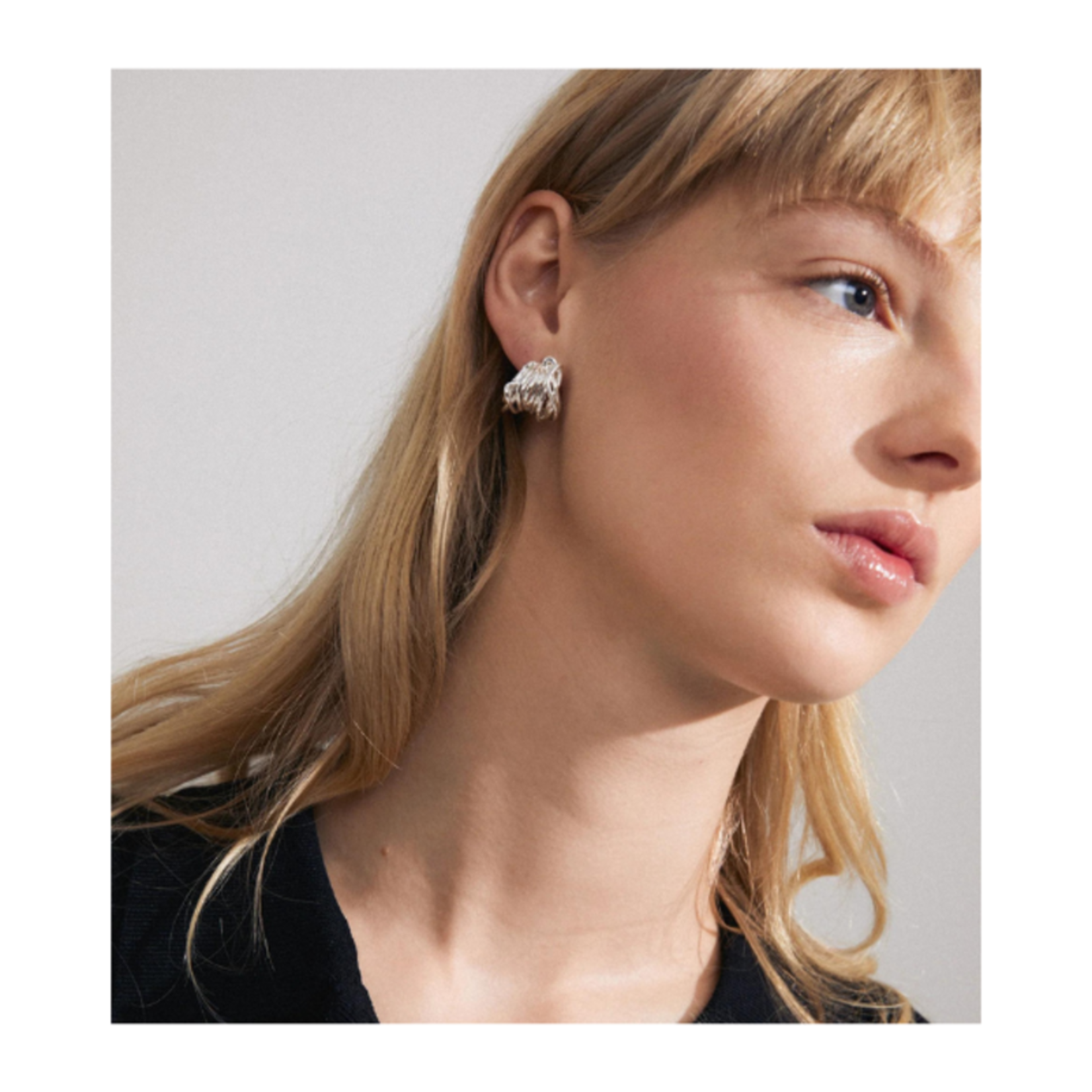 Pilgrim Pamela Boucles D`oreilles Recyclé Silver Plated