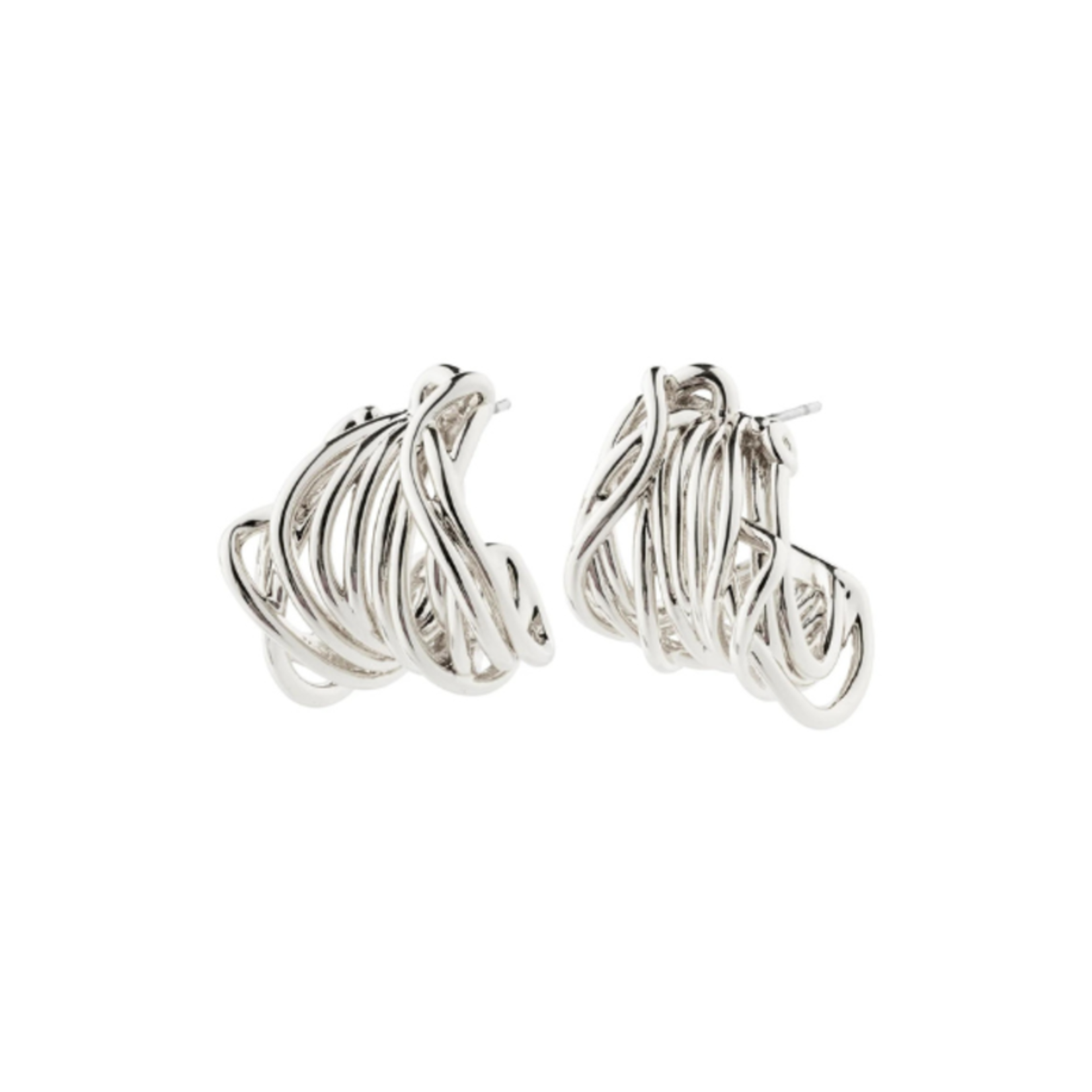 Pilgrim Pamela Boucles D`oreilles Recyclé Silver Plated