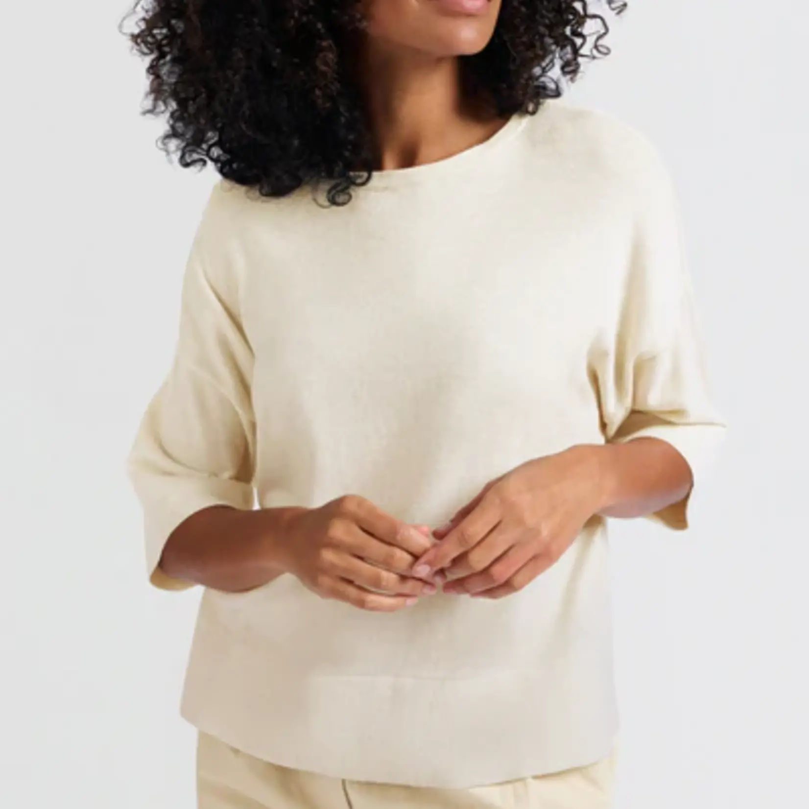 Yaya Top oversized - Nature Melange