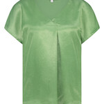 Tramontana Top en satin froissé - Pistacchio