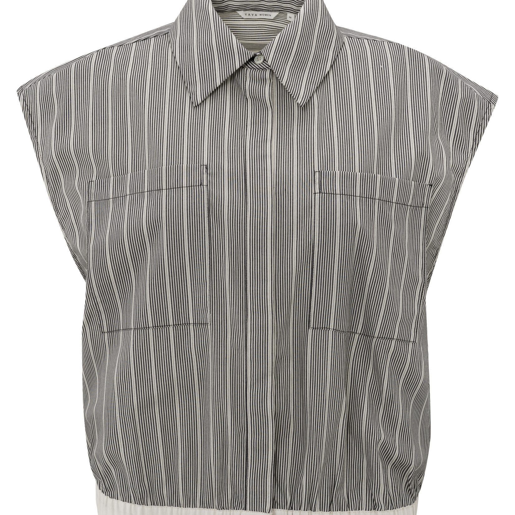 Yaya Blouse avec ceinture élastique - Phantom Dessin