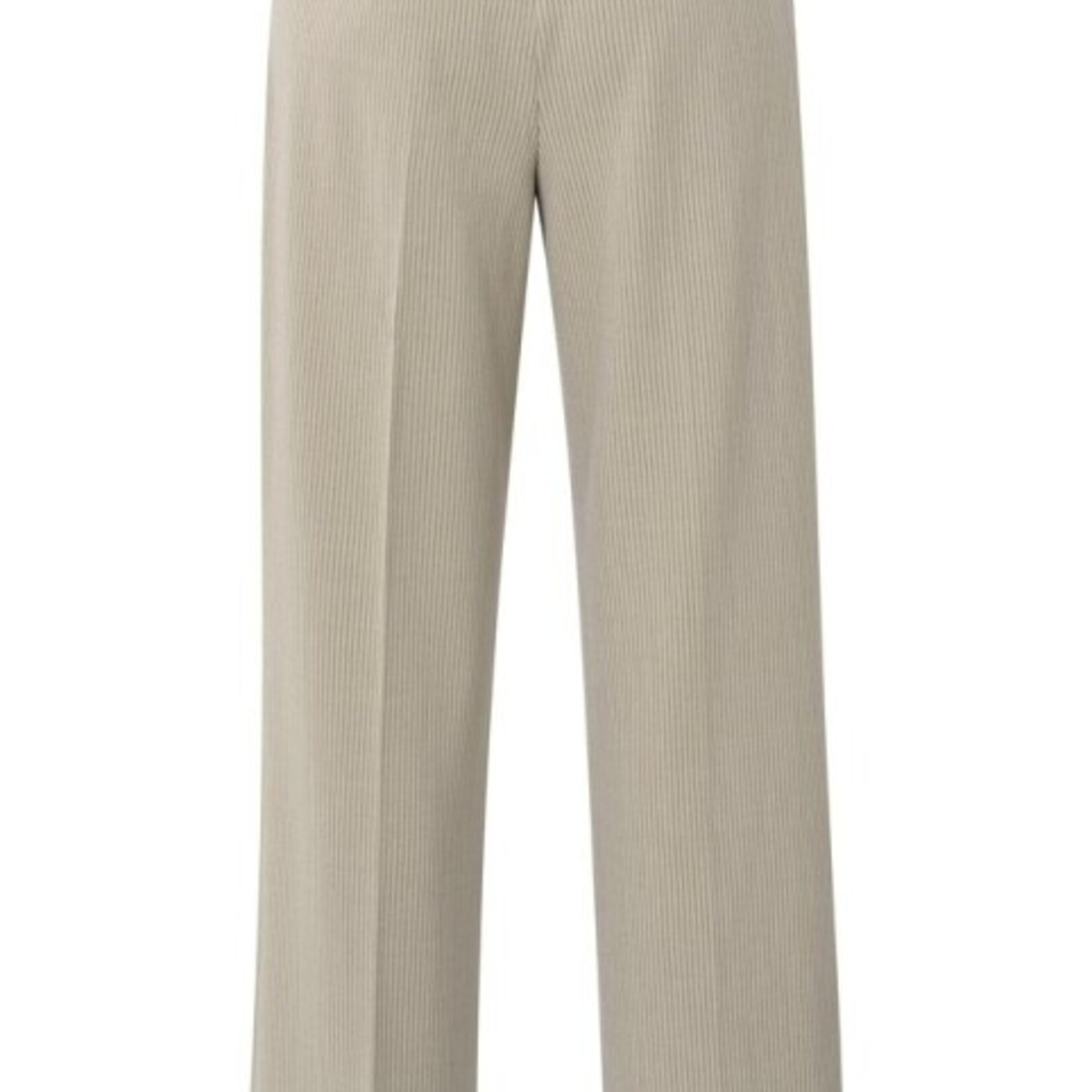 Yaya Pantalon Large avec cordon et ceinture - Humus Beige Dessin