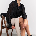 Yaya Blouse avec détails de bouton - Phantom