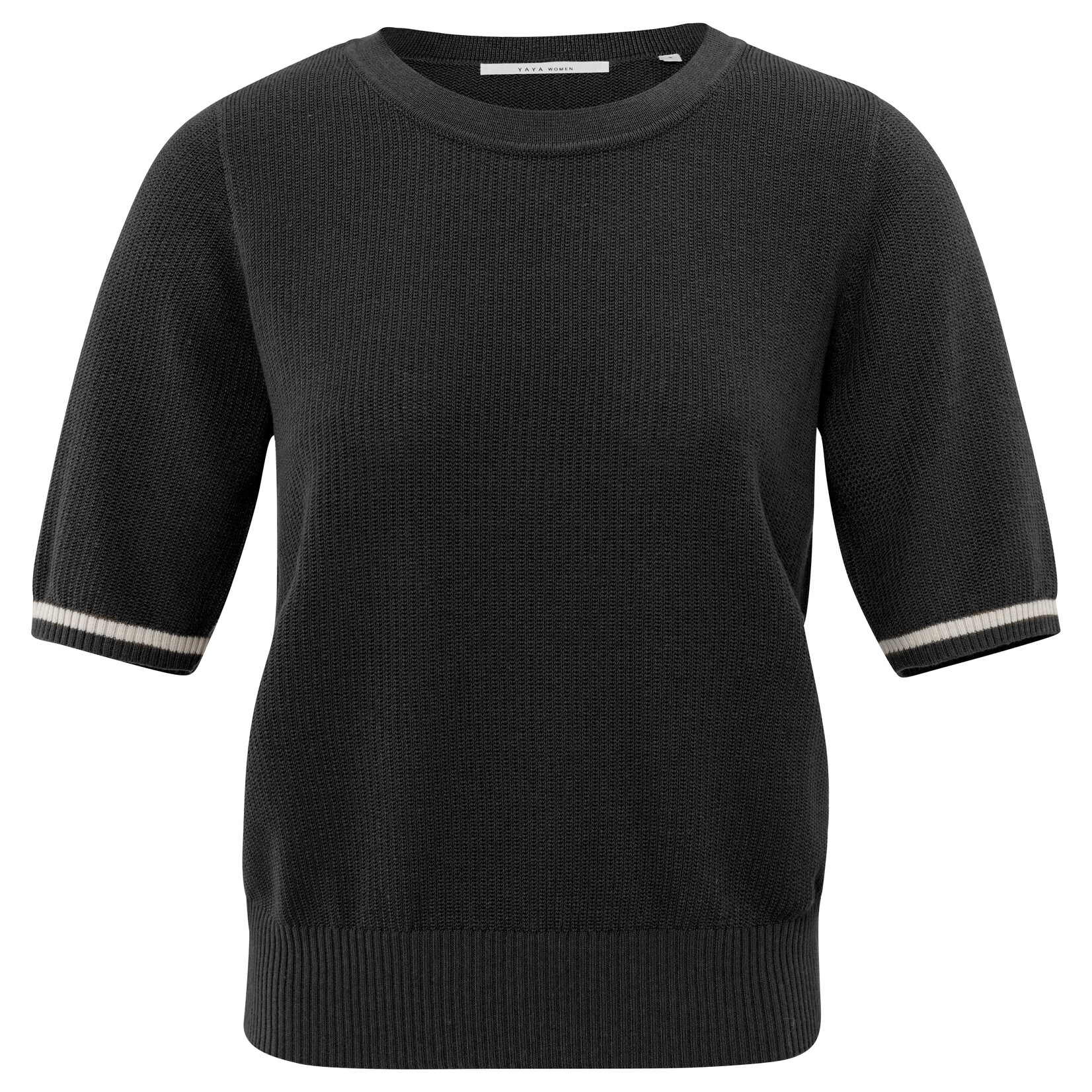 Yaya Pull texturé col rond - Phantom