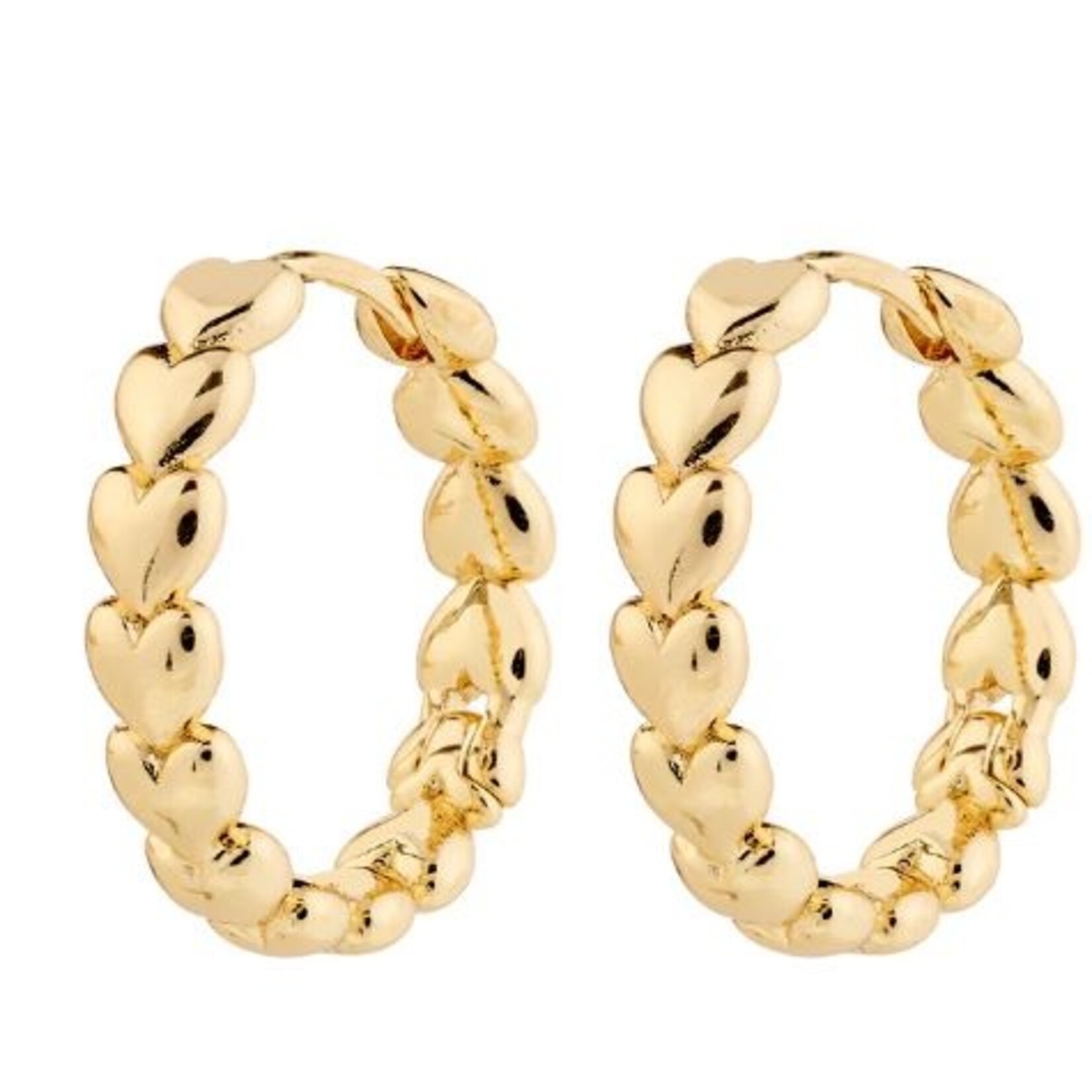 Pilgrim Maeve Hoop Earrings Recycled - Gold Plated