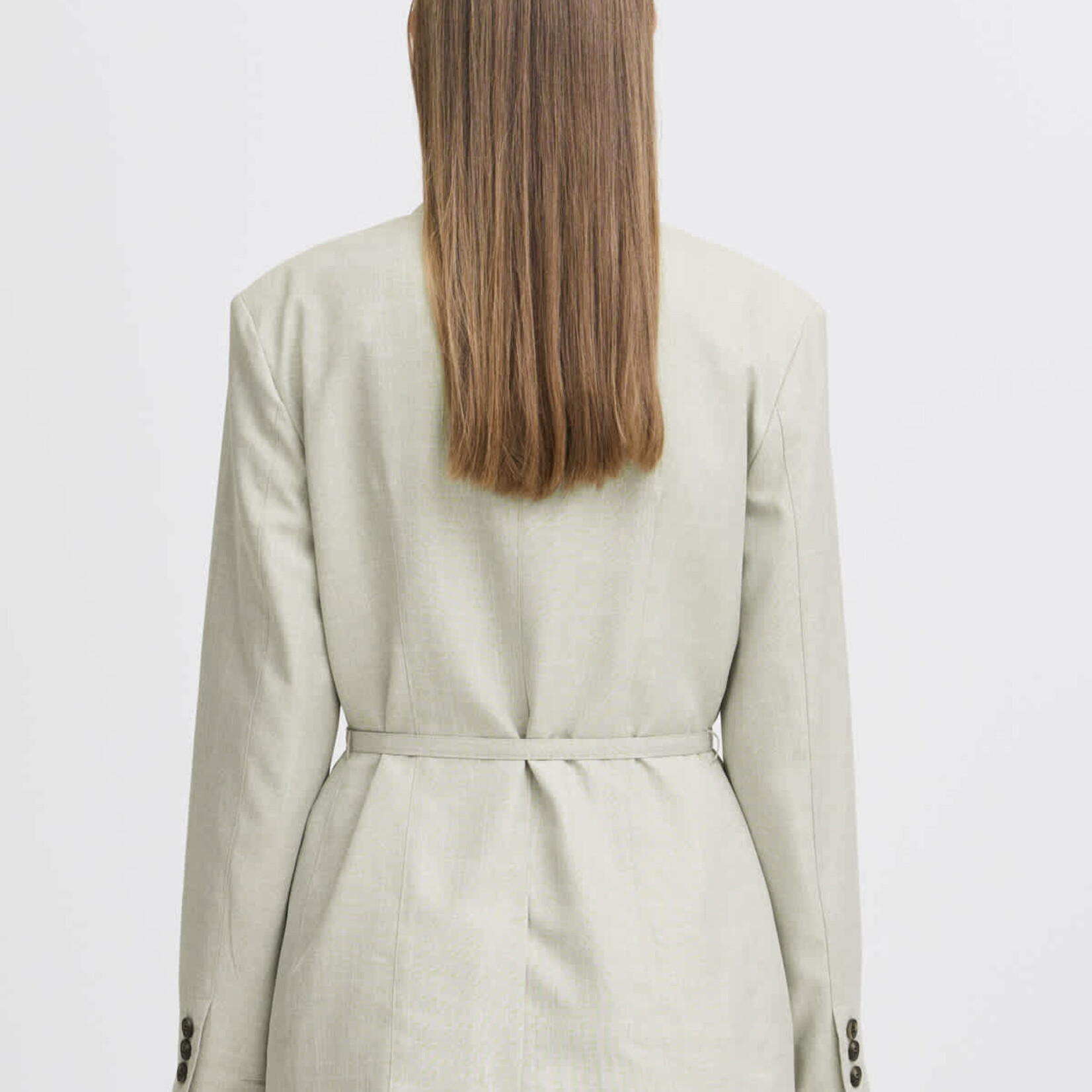 Ichi Veston Leevana avec ceinture - London Fog Mélange