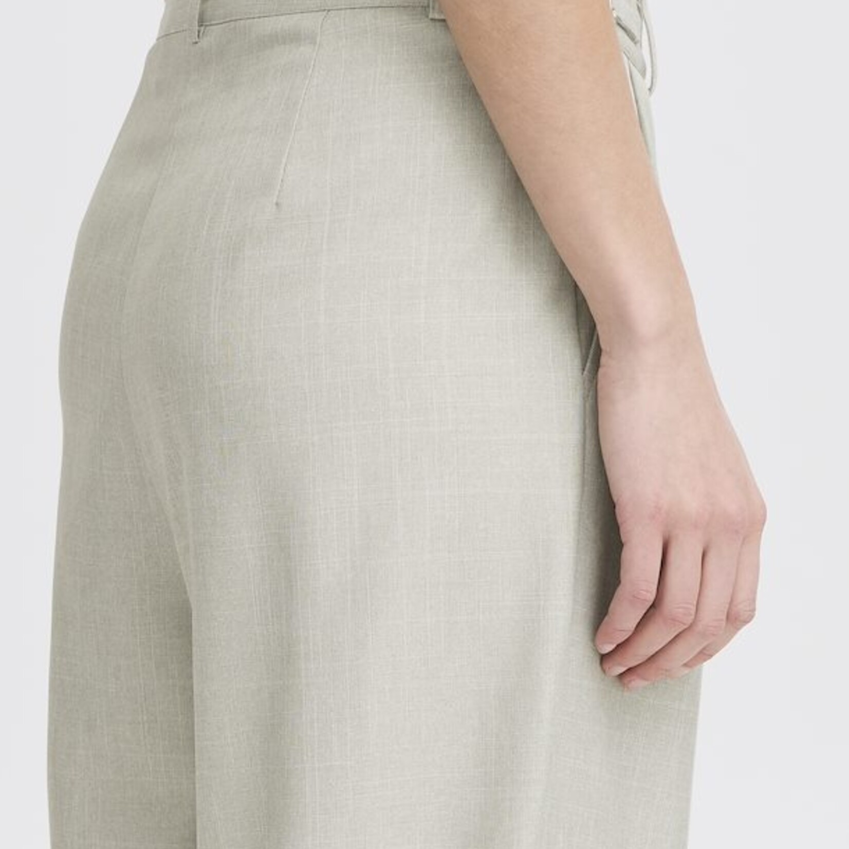 Ichi Pantalon Leevana - London Fog Mélange