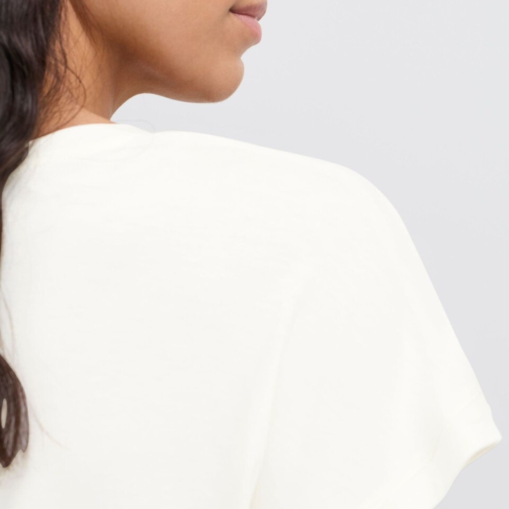 b.young T-Shirt Selita Col-V - Marshmallow