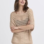 b.young Chandail en Crochet Marax - Humus