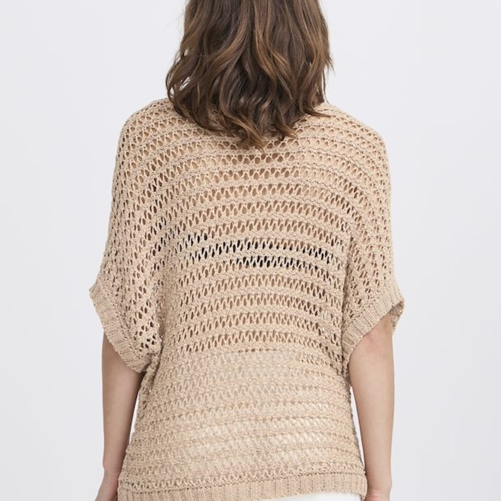 b.young Chandail en Crochet Marax - Humus