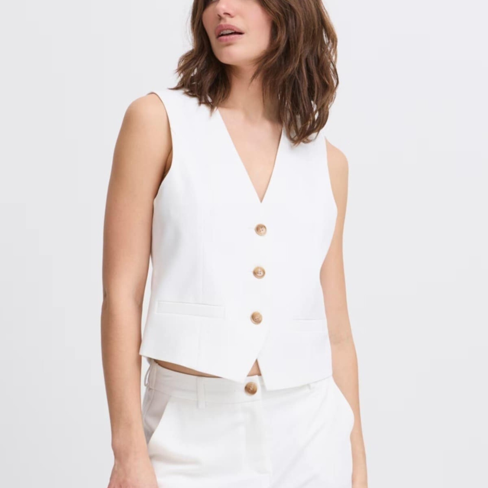 b.young Veston Sans-manche Deceri - Marshmallow